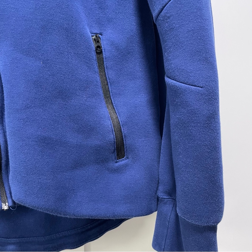 Nike San Diego Wave FC Spring ‘25 Tech Windrunner Fleece Full Zip Hoodie Blue - Picture 5 of 10